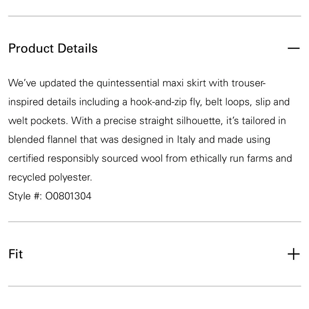 Theory Tailored Split Maxi Skirt